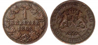Нассау 1 крейцер 1863