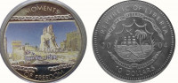 Либерия 10 долларов 2004 Троянская Война 1250