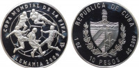Куба 10 песо 2003 Чемпионат мира по футболу 2006