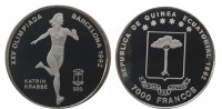 Экваториальная Гвинея 7000 франков 1992 Олимпийские игры в Барселоне