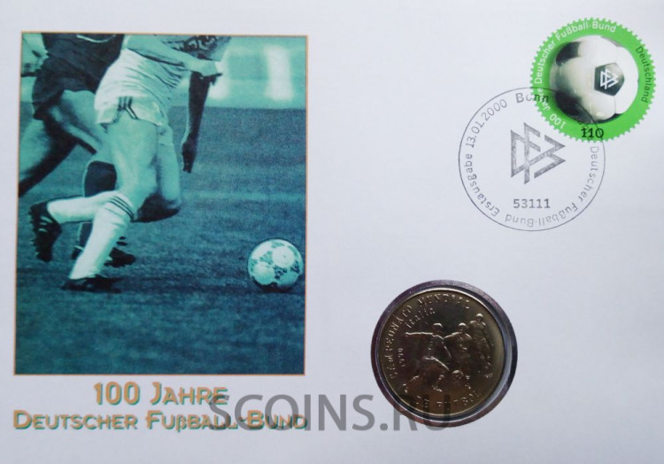 Конверт первого дня  Куба 1 песо 1989 Mundial De Futbol 1990 три игрока