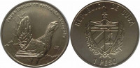 Куба 1 песо 2007 Обыкновенный глухарь