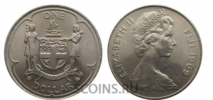 Фиджи 1 доллар 1969