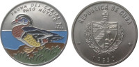 Куба 1 песо 1996 "Лесная  утка"