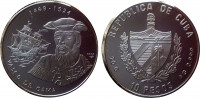 Куба 10 песо 2002 Васко да Гама