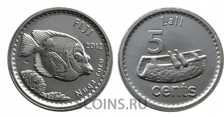 Фиджи 5 центов 2012 (UNC)