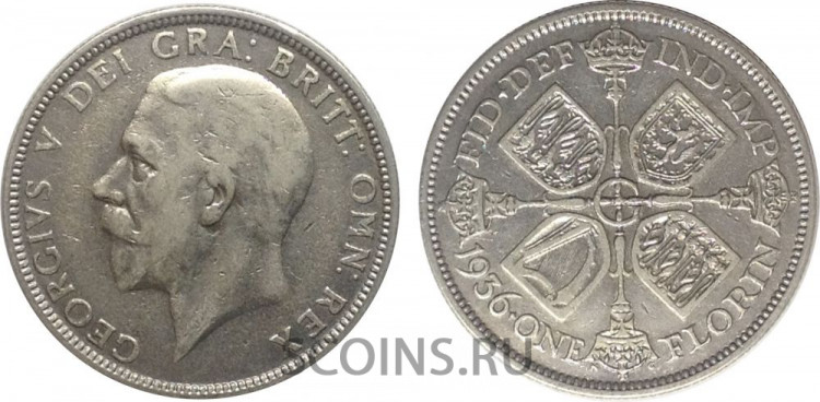 Великобритания 2 шиллинга (флорин) 1936