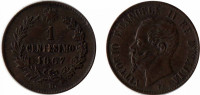 Италия 1 чентезимо 1867