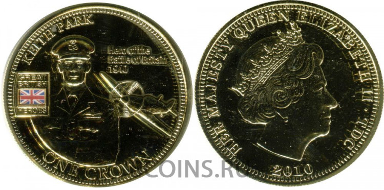 1 крона 2010 Кейт Парк — Герой «Битвы за Британию» 