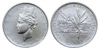 Италия 500 лир 1988 40 лет Конституции