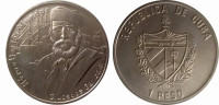  Куба 1 песо 2007 Джузеппе Гарибальди