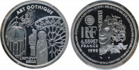 Франция 6.55957 франков 1999 года Готика