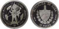 Куба 10 Песо 1996  Чемпионат мира по футболу во Франции 1998