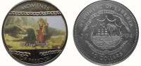 Либерия 10 долларов 2004 Исход евреев из Египта 1250 год до н.э. (цв. эмаль)