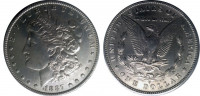 США 1 доллар 1887 Серебро 900 