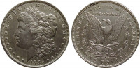 США 1 доллар 1885  "О"Серебро 900  