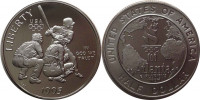 США 50 центов 1995 Летние Олимпийские Игры 1996 в Атланте. Бейсбол (proof) коробочка