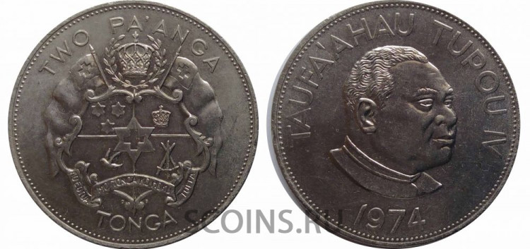 Тонга 2 паанга 1974