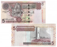 Ливия 5 динар 2004
