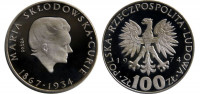 Польша 100 злотых 1974 "Мария Склодовская Кюри (Пробная)