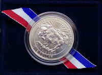 США 1 доллар 1999 Йелоустоун. Серебро 900 (АЦ, коробочка)