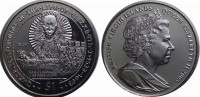 Британские Виргинские острова (БВО) 1 доллар 2003 похоронная процессия королевы Елизаветы I.