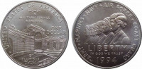 США 1 доллар 1994 Мемориальный комплекс памятник женщинам на военной службе. Серебро (АЦ)