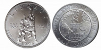 США 50 центов 1995 Летние Олимпийские Игры 1996 в Атланте. Баскетбол. АЦ