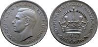 Австралия 1 крона 1937 Георг VI