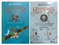 Гибралтар 50 пенсов 2022 Книги Дэвида Уоллиамса Большой побег дедушки - Grandpa's Great Escape