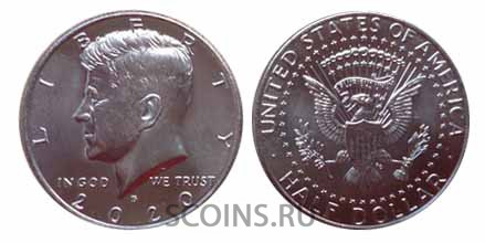 США 1/2 доллара 2020 D