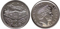 Гибралтар 10 пенсов 2003 Порт 