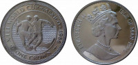 Остров Мэн 1 крона 1986 Чемпионат по футболу в Мексике - Борьба за мяч Никель
