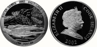Острова Кука 1 доллар 2002 XIX зимние Олимпийские игры 2002 в Солт-Лейк-Сити (США) - Санный спорт