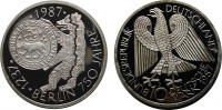 Германия 10 марок 1987 "750-летие Берлина" 