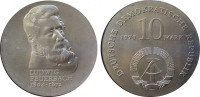 ГДР 10 марок 1979 "Фейербах Людвиг Андреас"