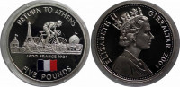 Гибралтар 5 фунтов 2004 История Олимпийских игр - назад в Афины - Франция 1900, 1924