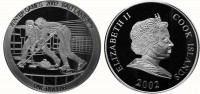 Острова Кука 1 доллар 2002 XIX зимние Олимпийские игры 2002 в Солт-Лейк-Сити (США) - Керлинг