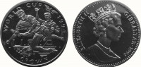 Гибралтар 1 крона 1994 Чемпионат мира по футболу в США  - два игрока, подкат