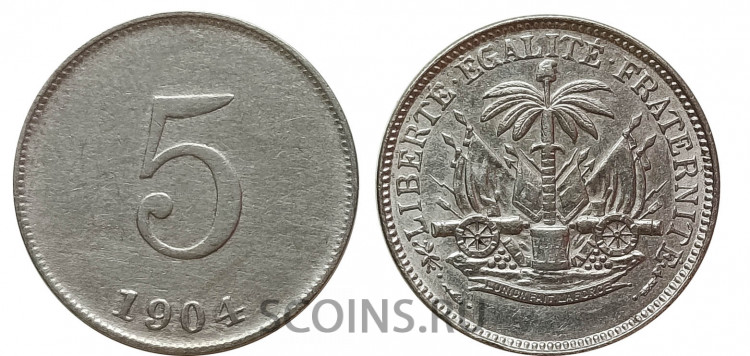 Гаити 50 сантиме 1904 unc