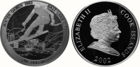Острова Кука 1 доллар 2002 XIX зимние Олимпийские игры 2002 в Солт-Лейк-Сити (США) - Скоростной спуск