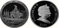 Острова Кука 1 доллар 2002 XIX зимние Олимпийские игры 2002 в Солт-Лейк-Сити (США) - Скелетон