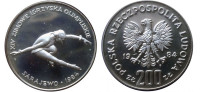 Польша 200 злотых 1984 XIV зимние Олимпийские игры, Сараево 1984 (уценка)