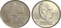 Норвегия  10 крон 2006 UNC