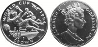 Гибралтар 1 крона 1994 Чемпионат мира по футболу в США  - вратарь - гол (Серебро)