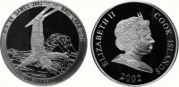 Острова Кука 1 доллар 2002 XIX зимние Олимпийские игры 2002 в Солт-Лейк-Сити (США) - фристайл на лыжах