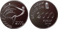 Венгрия 2000 форинтов 1999 "Олимпиада в Сиднее 2000"