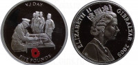 Гибралтар 5 фунтов 2005 История второй мировой войны - День Победы над Японией (VJ Day)