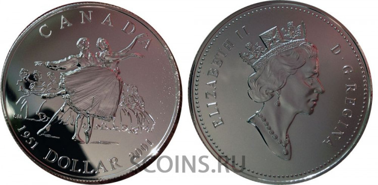 Канада 1 доллар 2001 Балет (АЦ) 