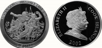 Острова Кука 1 доллар 2002 XIX зимние Олимпийские игры 2002 в Солт-Лейк-Сити (США) - Двойной сноуборд